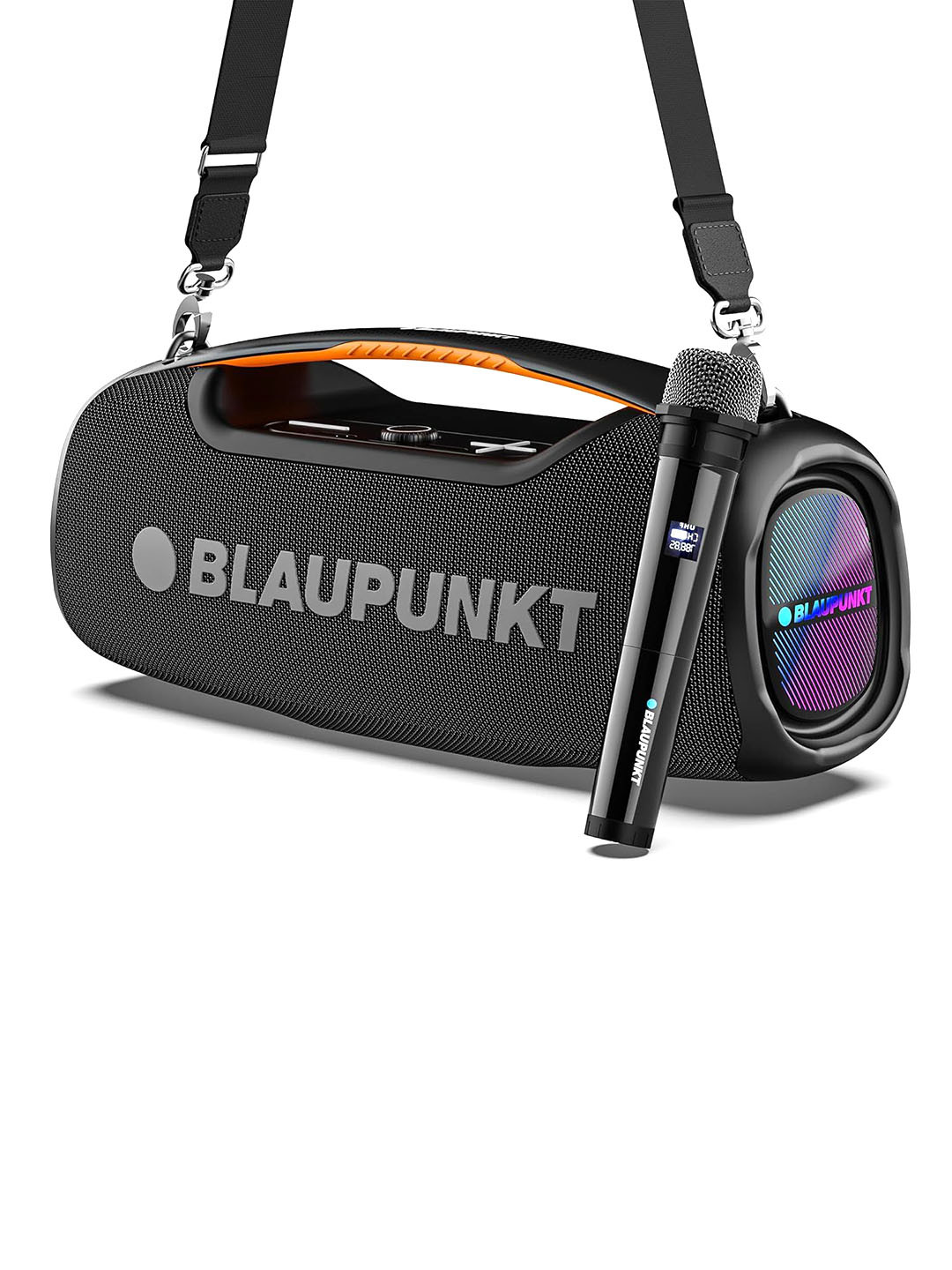 BLAUPUNKT Atomik Knightz 100 W Bluetooth Party Speaker With RGB Lights & Wireless Mic