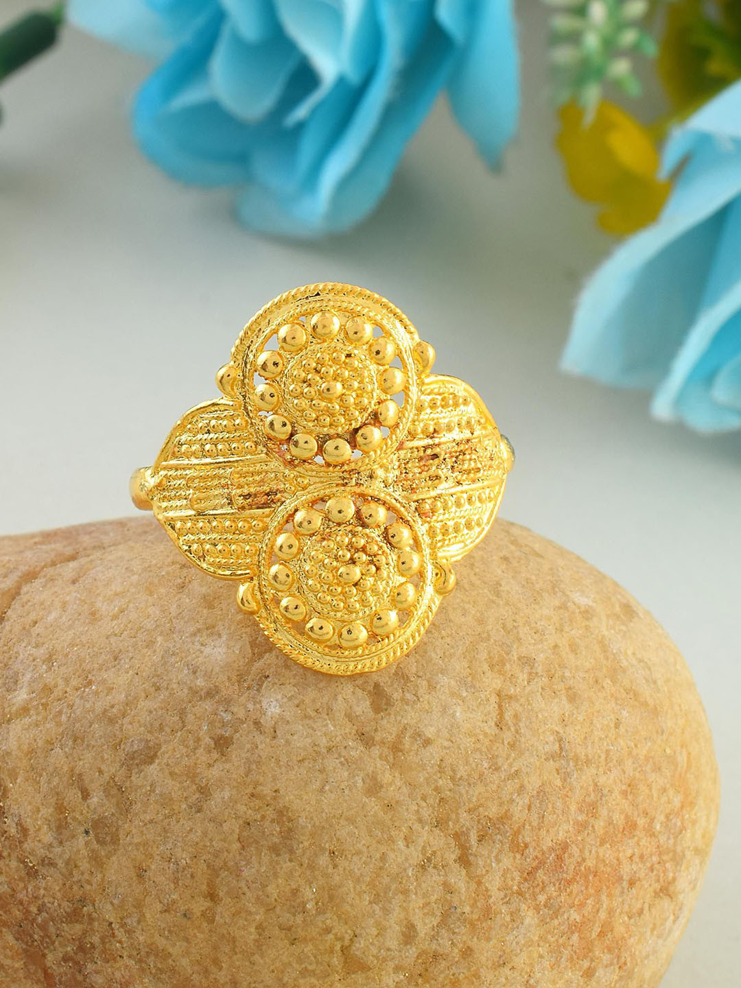 MEMOIR 24KT Gold Plated Finger Ring