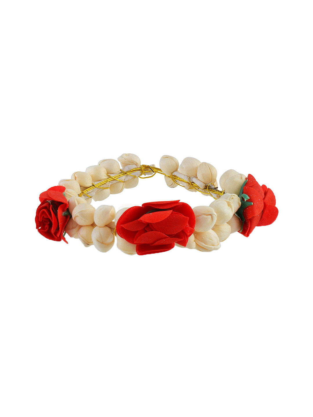 MEMOIR Artificial Mogra & Rose Gajra Juda Veni Hair Accessory