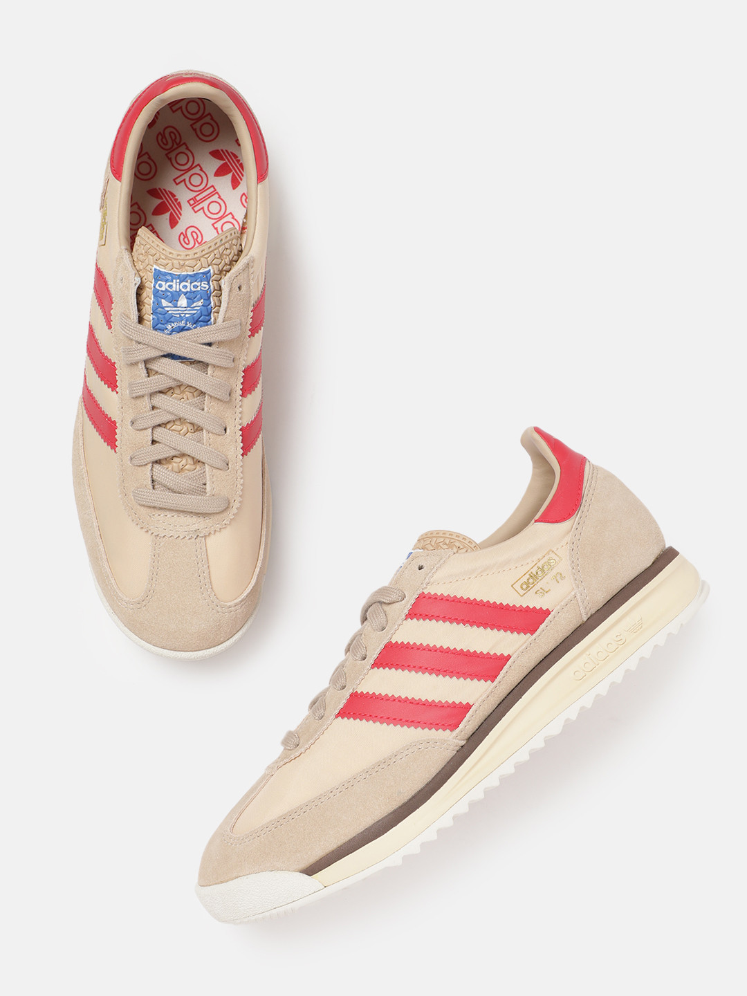ADIDAS Originals Men SL 72 RS Sneakers With Suede Finish