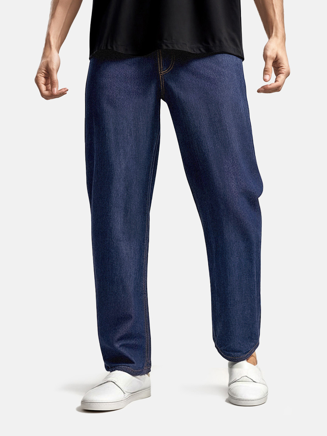 glitchez Men Denim Drift Relaxed Jeans