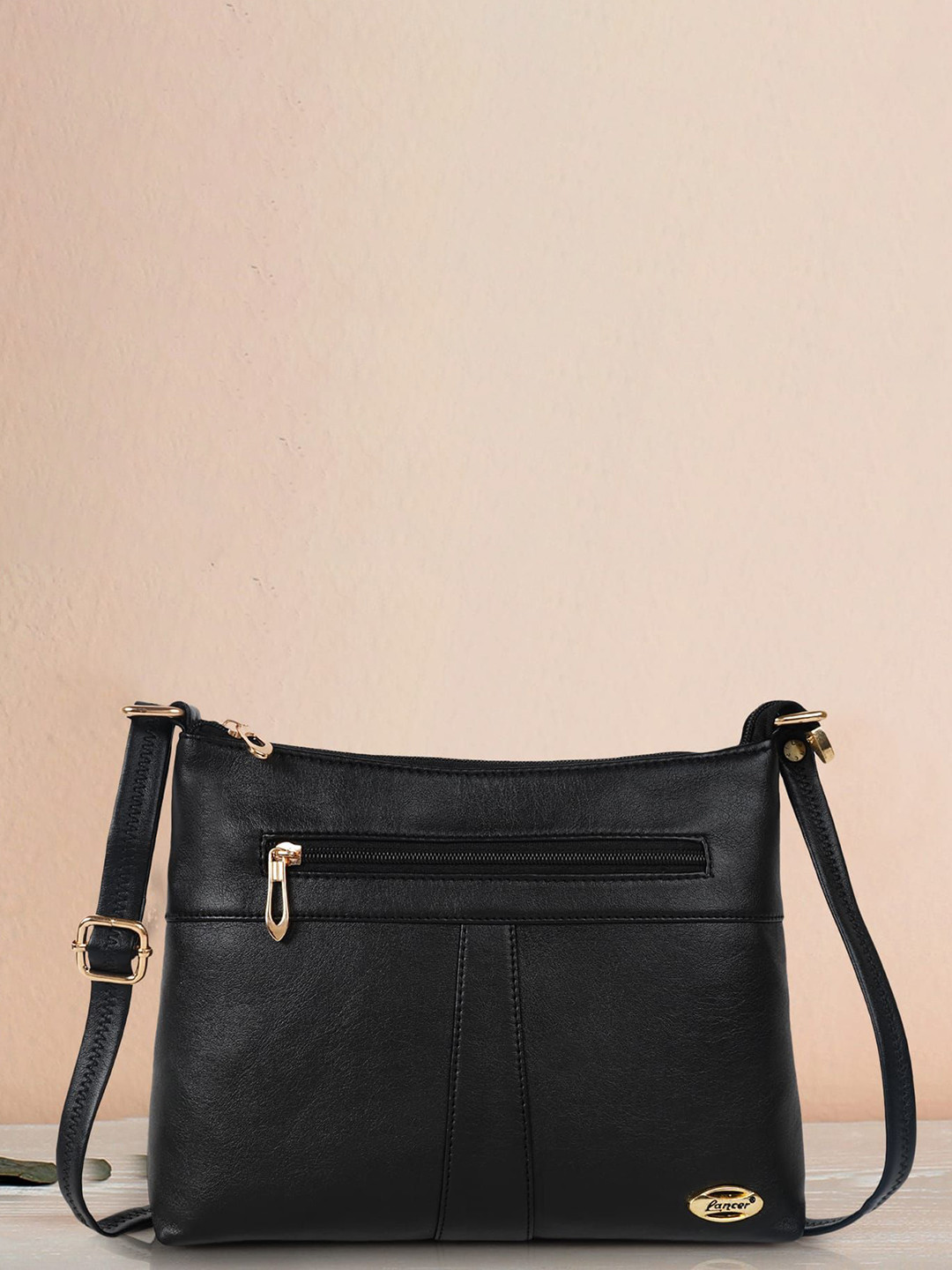 Lancer Women Solid Crossbody Leather Sling Bag