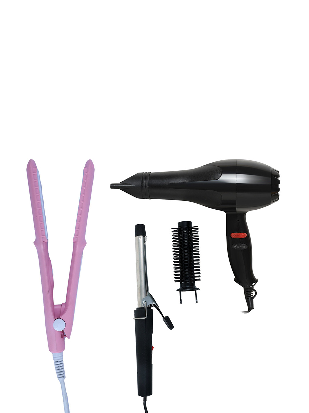 NIRVANI Set of 3 Nv-6130 Hair Dryer With Sx-8006 Hair Straightener & 471 Hair Curler