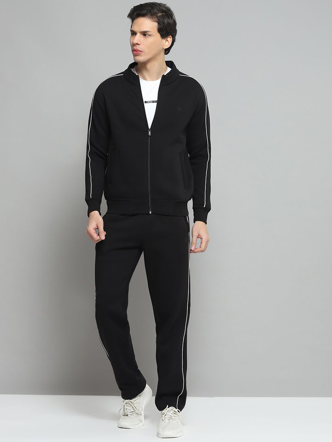 Cloak & Decker Men Mock Collar Tracksuits