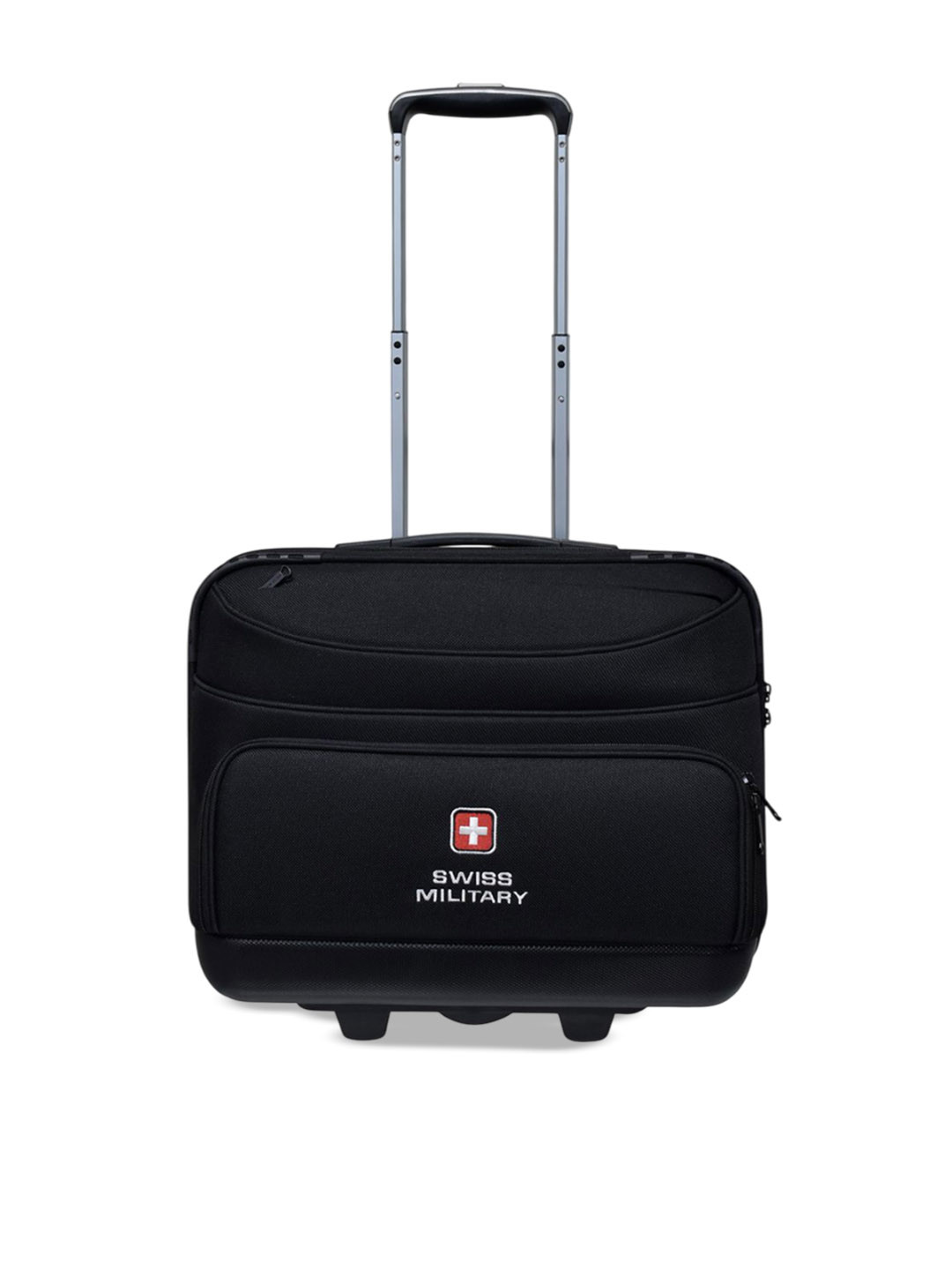 SWISS MILITARY Pilotpro Hard-Soft Moulded Laptop Overnighter Trolley Bag