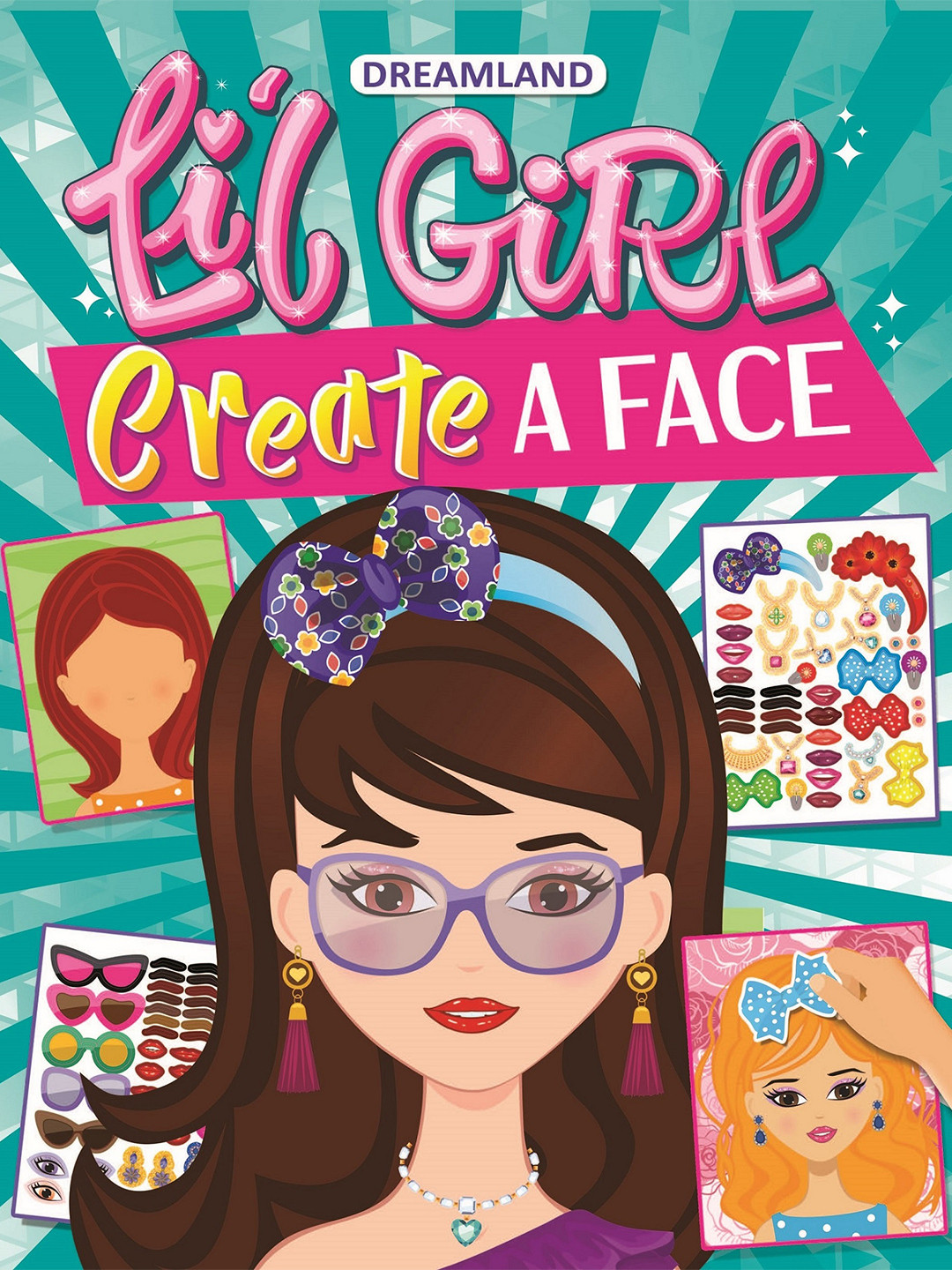 Dreamland Lil Girl Create a Face Activity Book