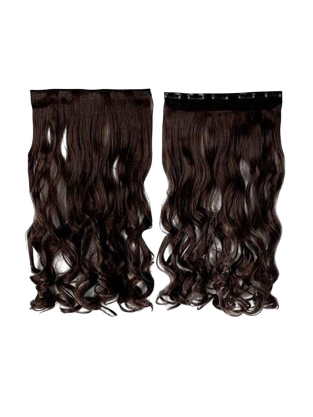 CRIBE Clip-In Curly Locks Hair Extension - Natural Brown - 22 Inch