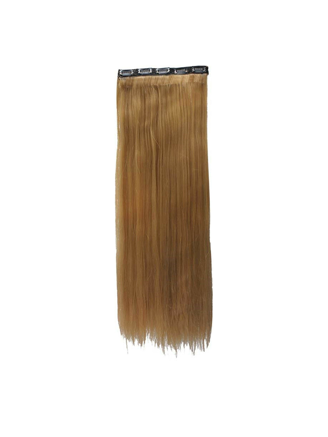 CRIBE 5 Clip-In Locks Straight Hair Extension - Gold - 22 Inch