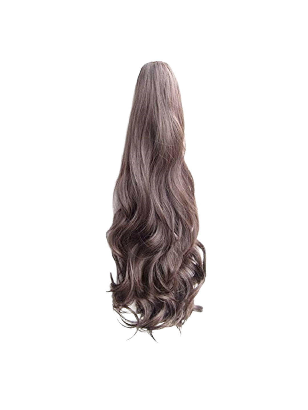 CRIBE Clip-In Wavy Ponytail Hair Extension - 20 Inch - Brown