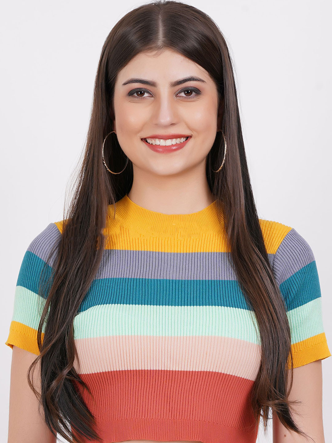 CRIBE Halo Toupee Straight Hair Extension - Brown Highlight - 28 Inch