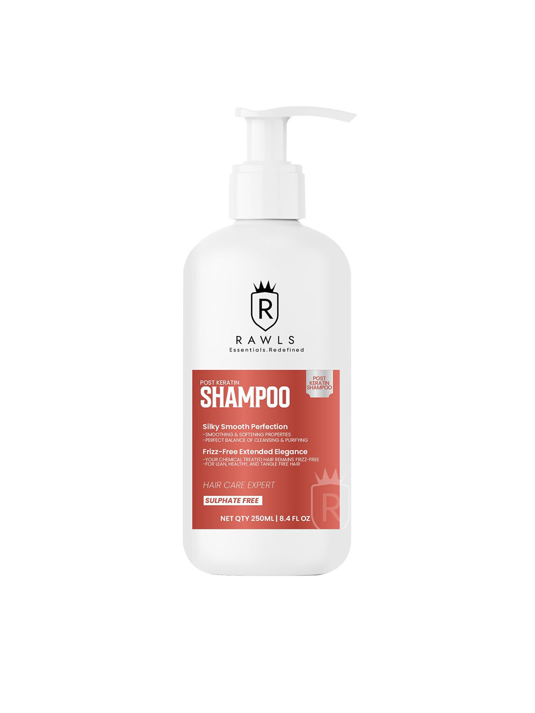 RAWLS Frizz-free Keratin Shampoo For Smooth & Nourishing- 250 ml