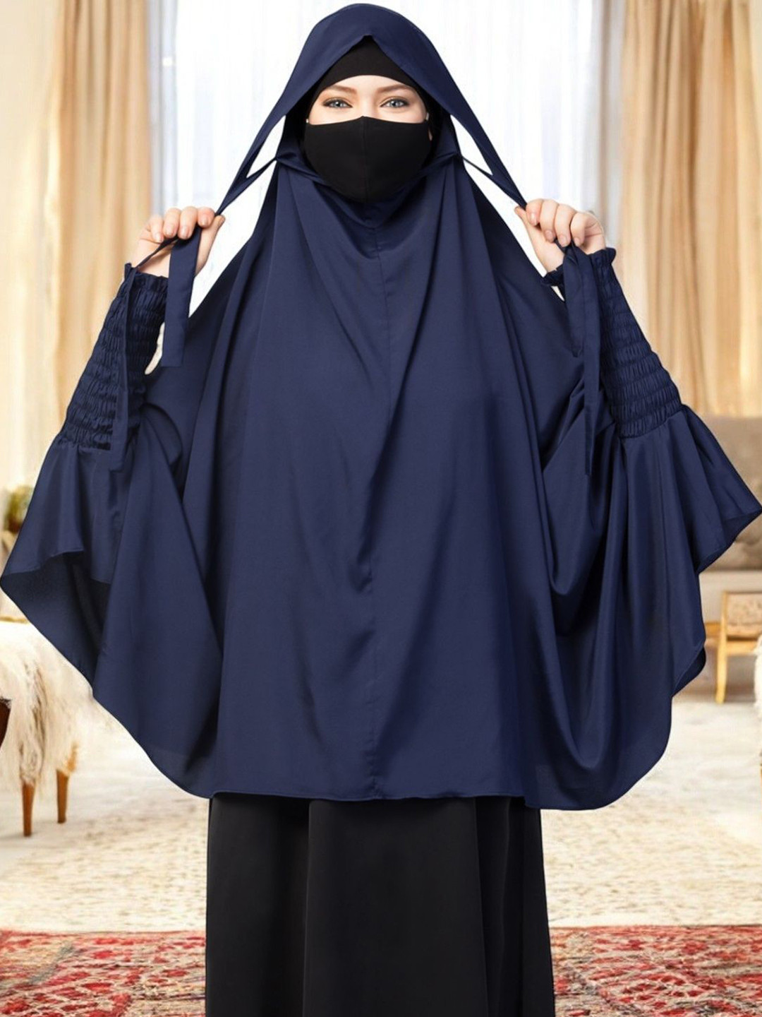 MUSHKIYA Women Solid Hijab Burqa