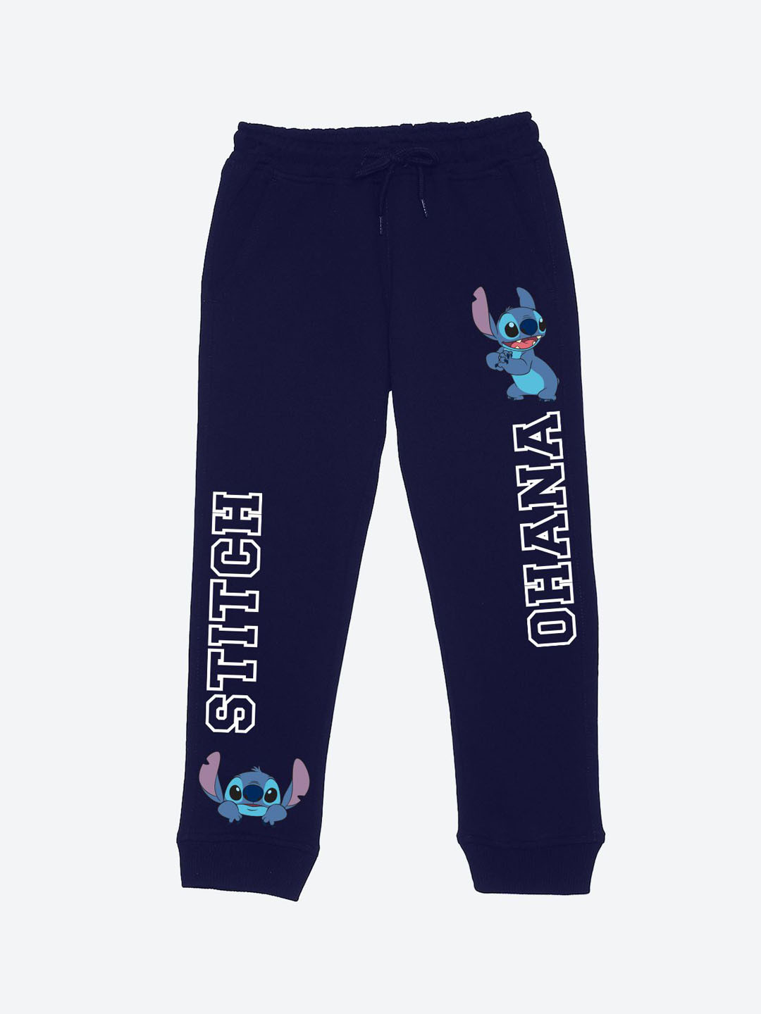 YK Disney Boys Disney Lilo & Stitch Printed Mid Rise Joggers