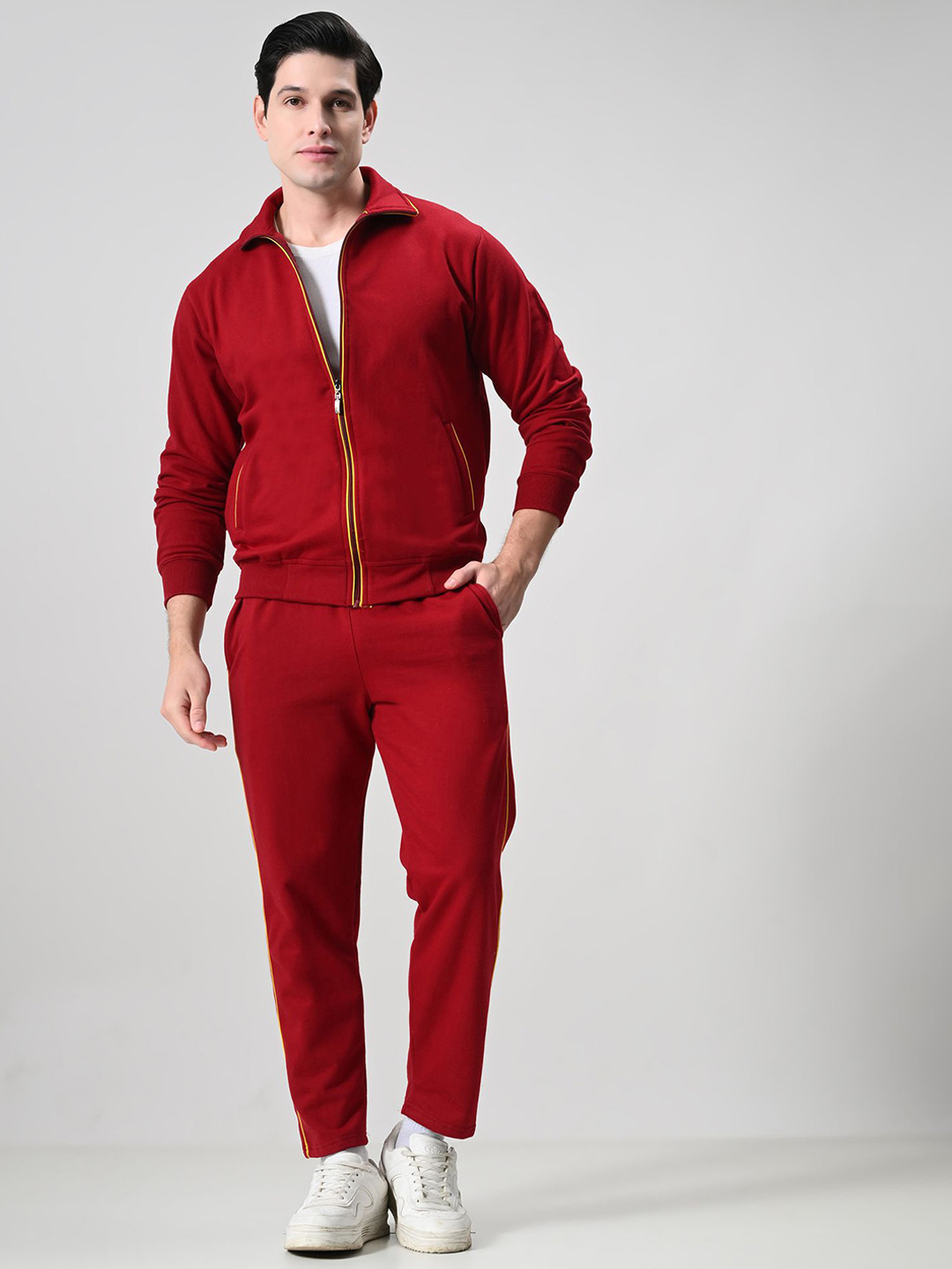 BAESD Men Fleece Warm Jacket & Track Pants