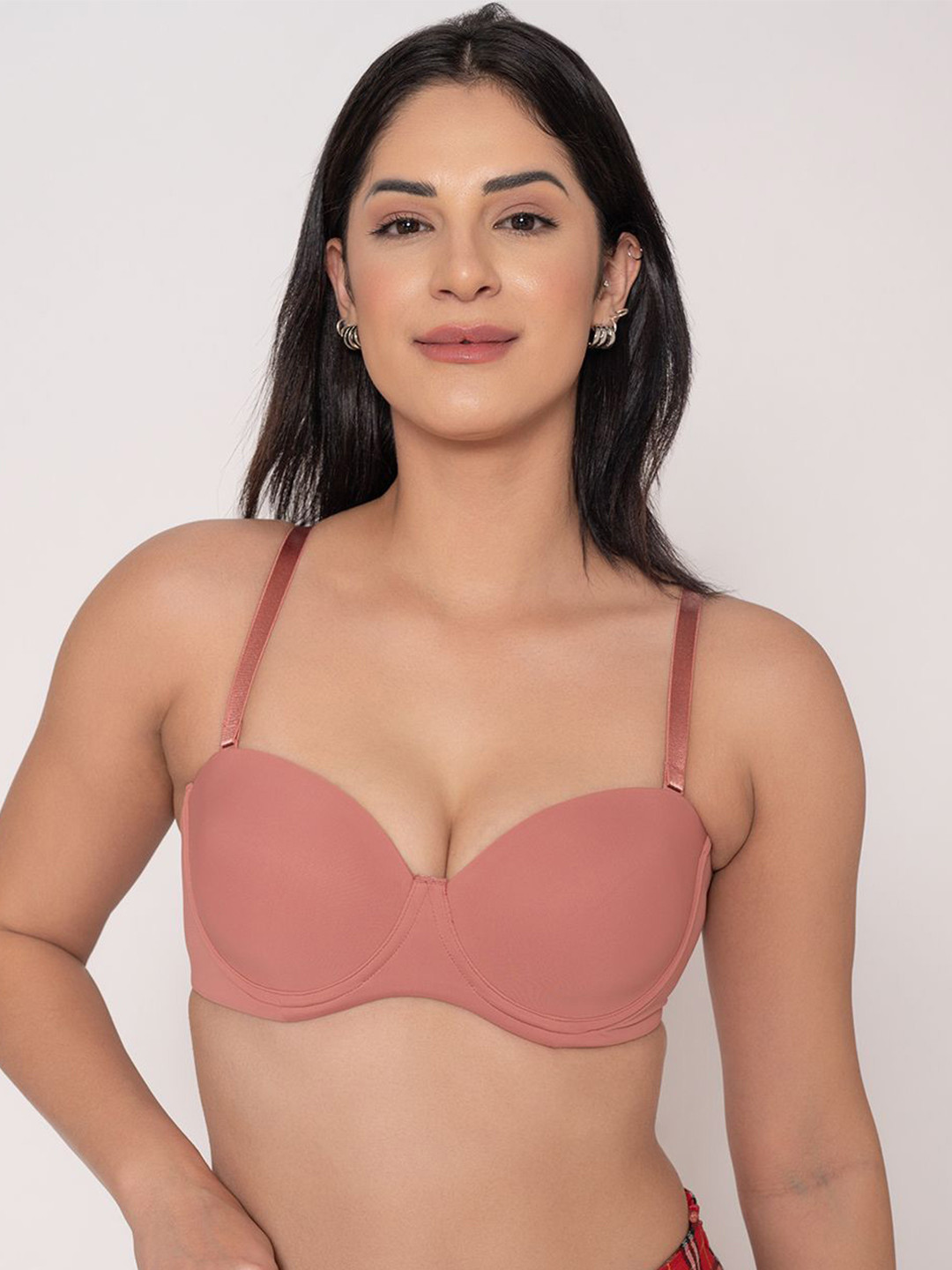 Chelvet Padded Wired Demi Cup Bra