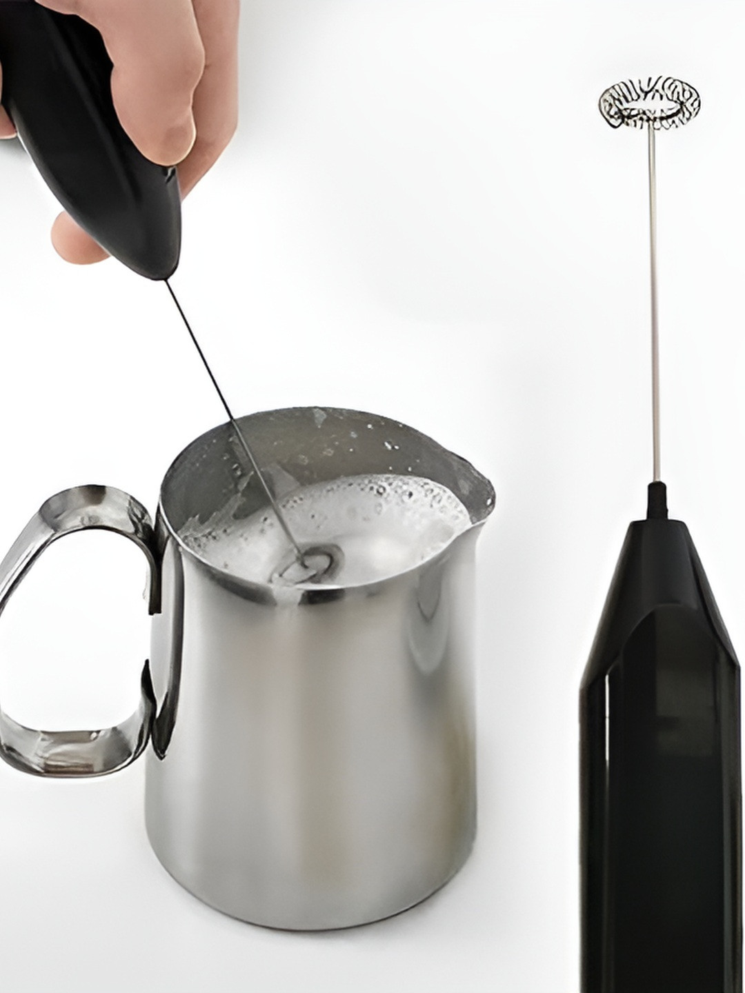 Adbeni Milk Frother Mini Foamer Stainless Steel Electric Coffee Maker