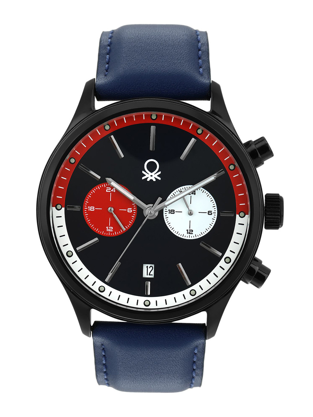 United Colors of Benetton Men Patterned Dial & Reset Time Analogue Watch UWUCG2402