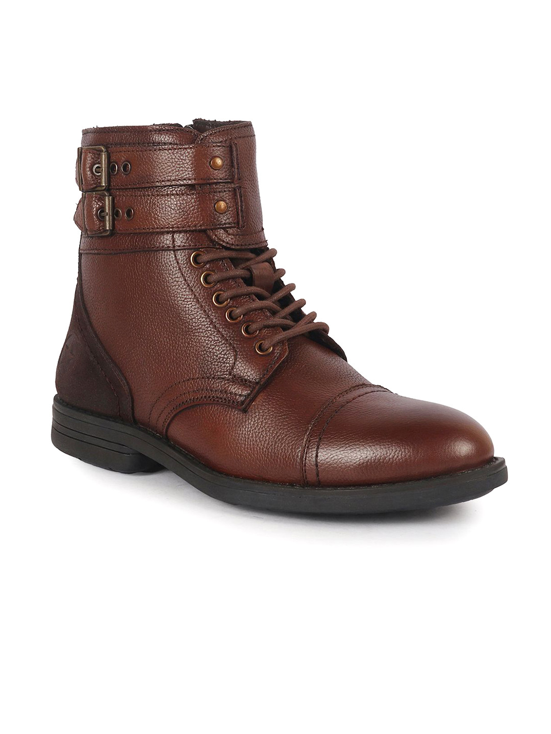 FAUSTO Men Textured Casual Hiking Boots