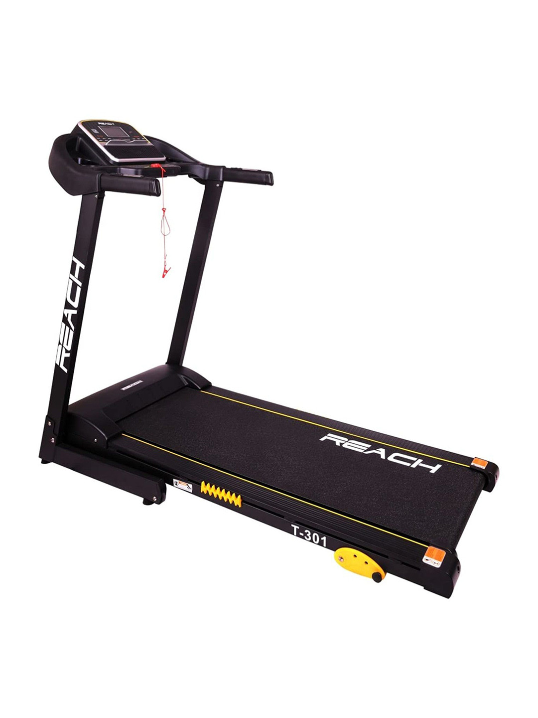 Reach Black T-301 Peak 4hp DC Motor Indoor Motorized Smart Hydraulic Folding Treadmill