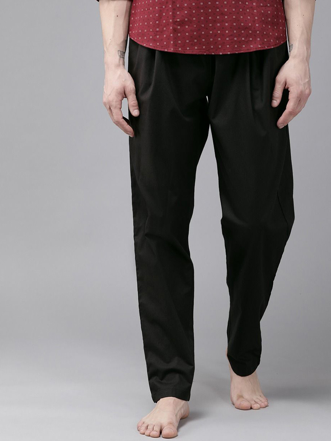 MULTI SHADES Men Mid-Rise Pure Cotton Pyjama