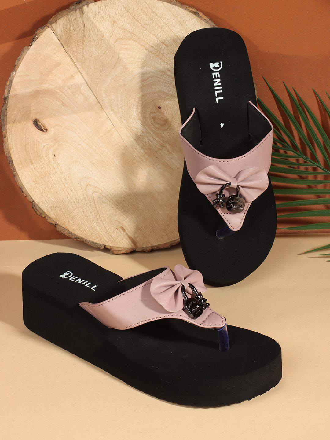 Denill Open Toe Comfort Heel Sandals