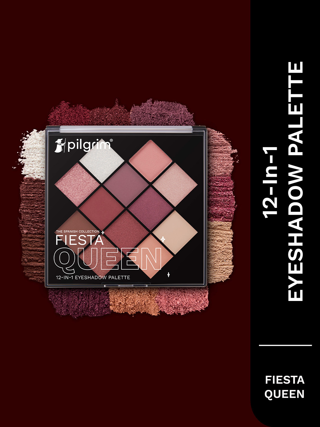 Pilgrim The Spanish Collection 12 In 1 Eyeshadow Palette 24g - Fiesta Queen
