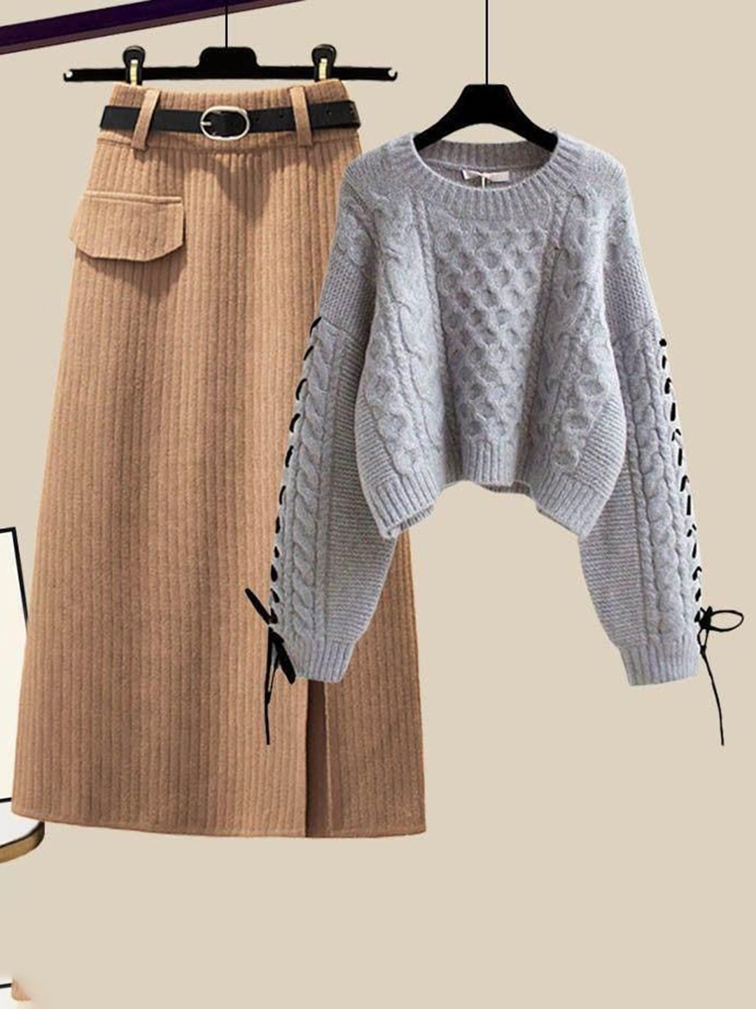 Miss Mosa By Akanksha  Women Grey Brielle Coord Set