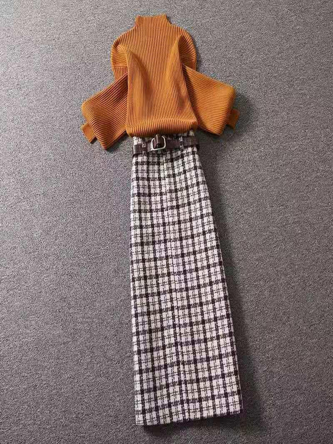 Miss Mosa By Akanksha  Women Rust Gerald Coord Set