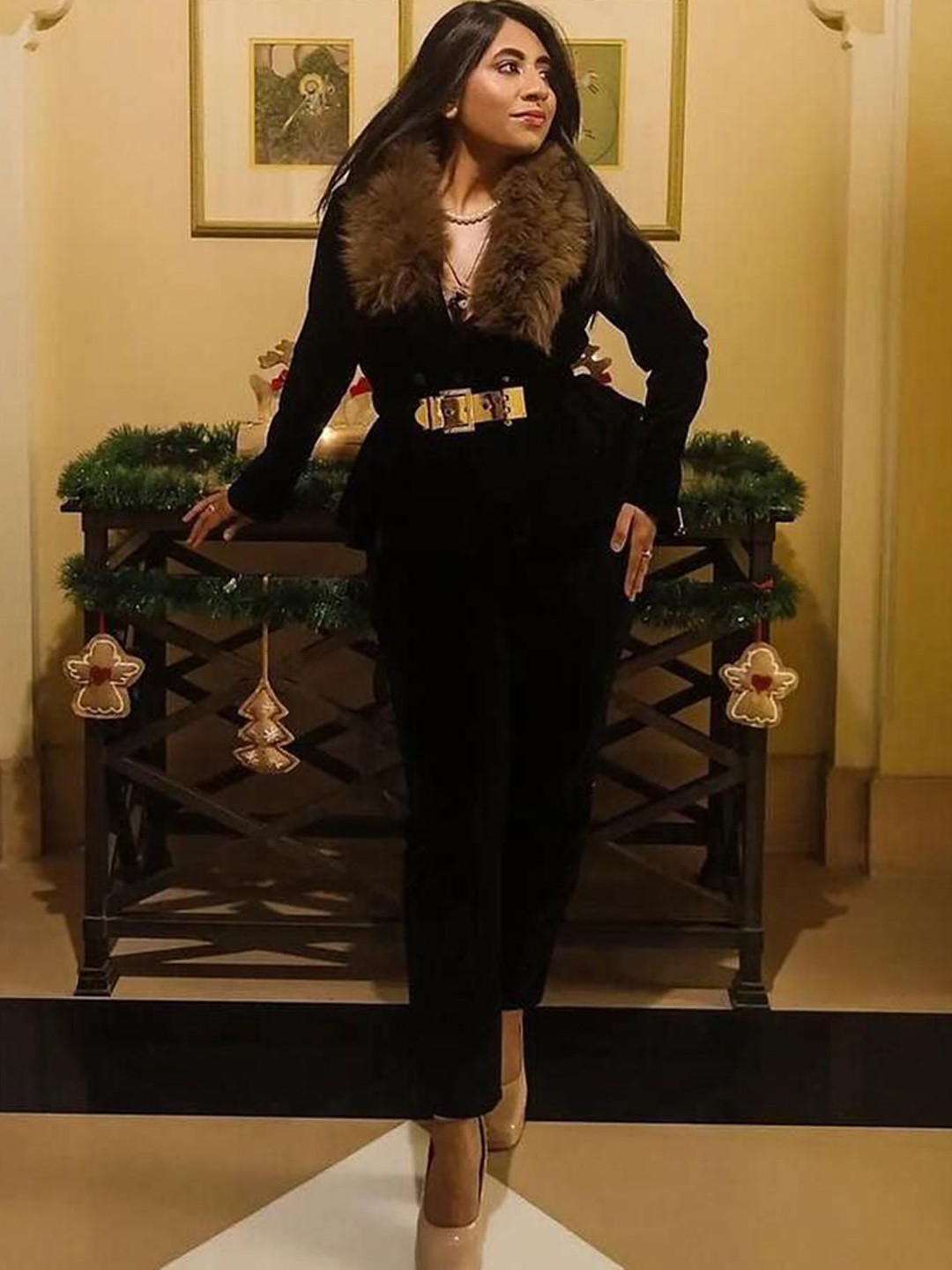 Miss Mosa By Akanksha  Women Black Murphy Luxury Coord Set