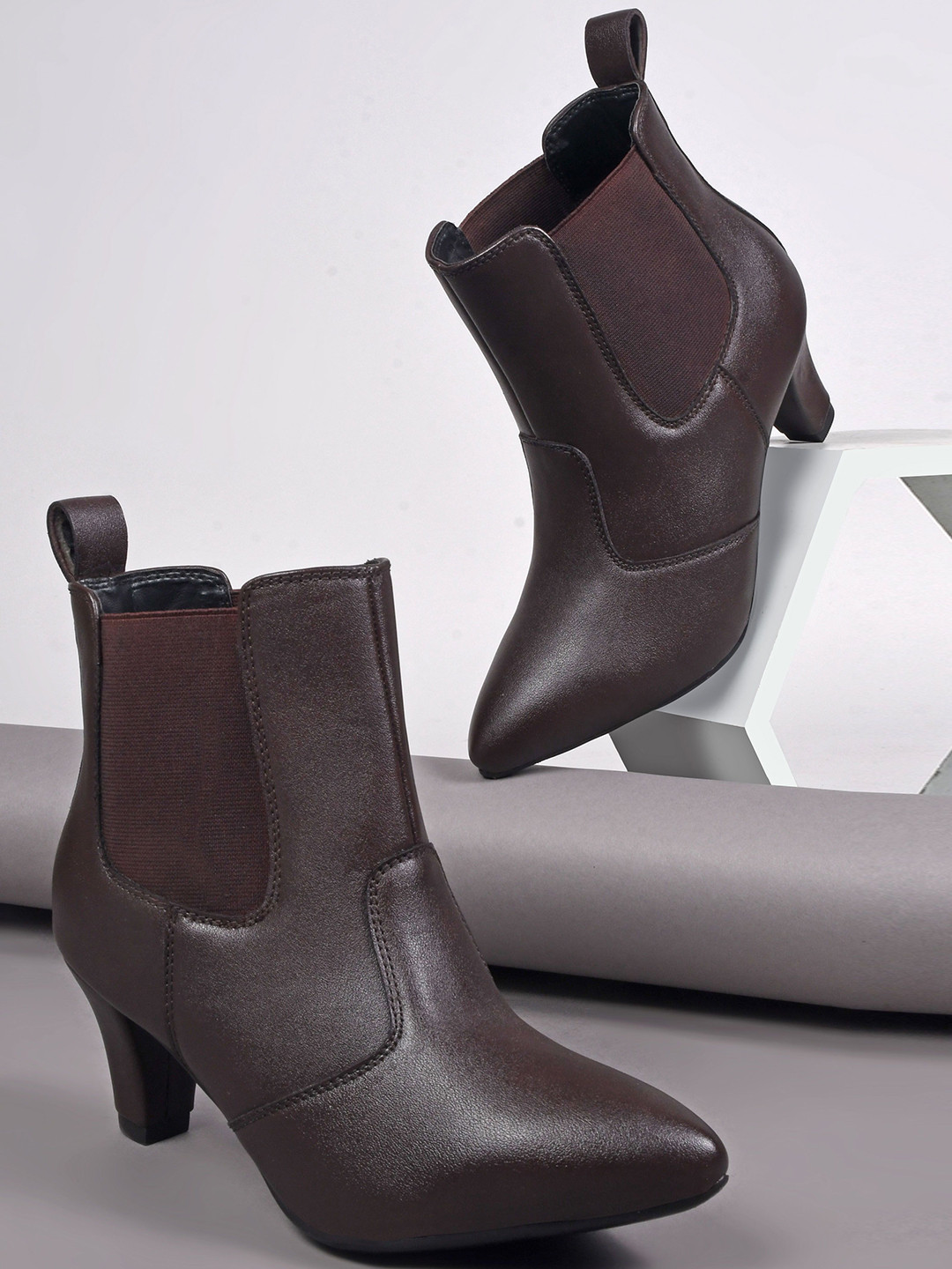 CLOG LONDON Women Stiletto Heeled Chelsea Boots