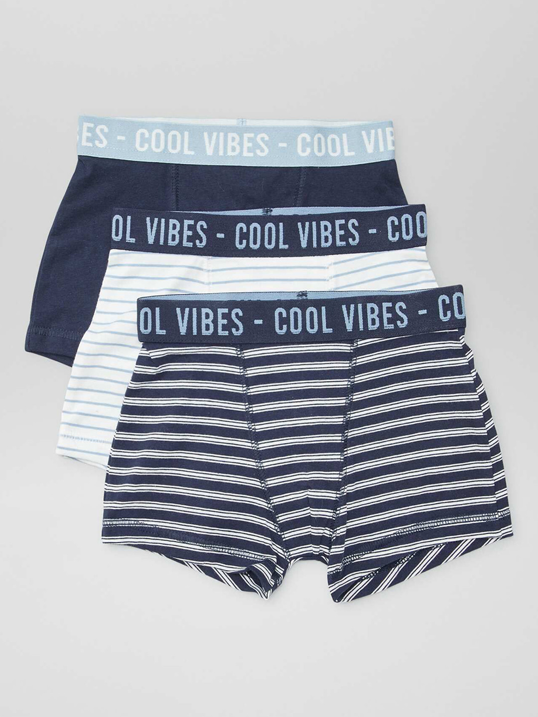 KIABI Boys Pack Of 3 Striped Boxer Style Briefs AZI96STRIPES