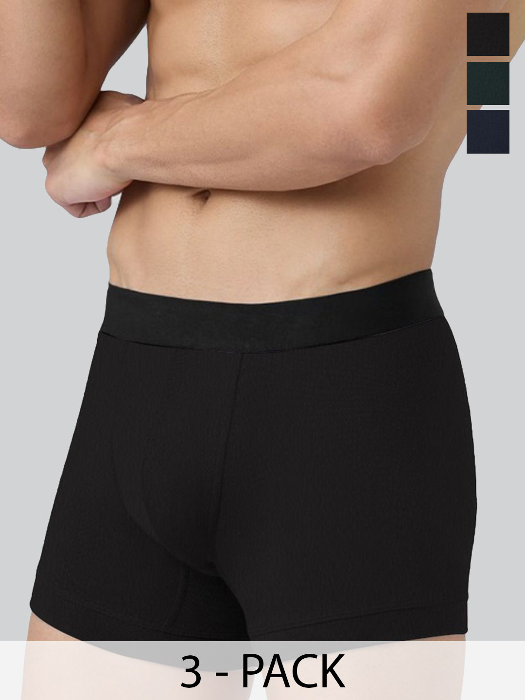 Prettify Men Pack Of 3 Mid-Rise Short Trunk TRUNK-09-11-12