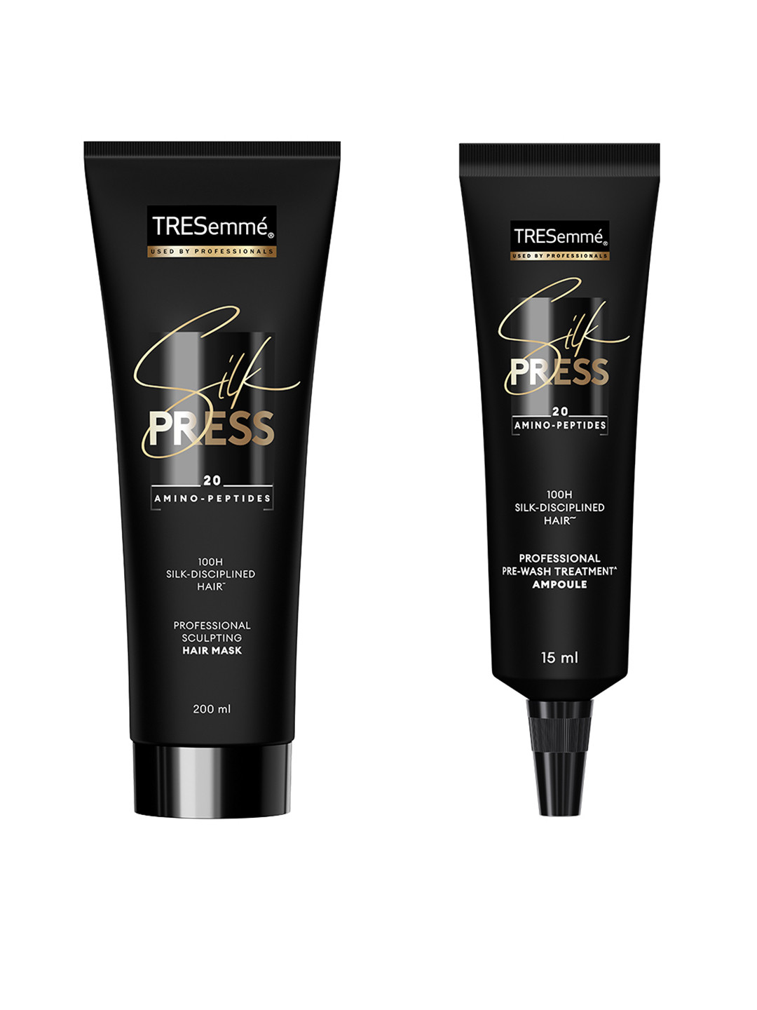 TRESemme Silk Press Hair Mask 200ml & Pre-Wash Hair Cream Ampoules 15ml each