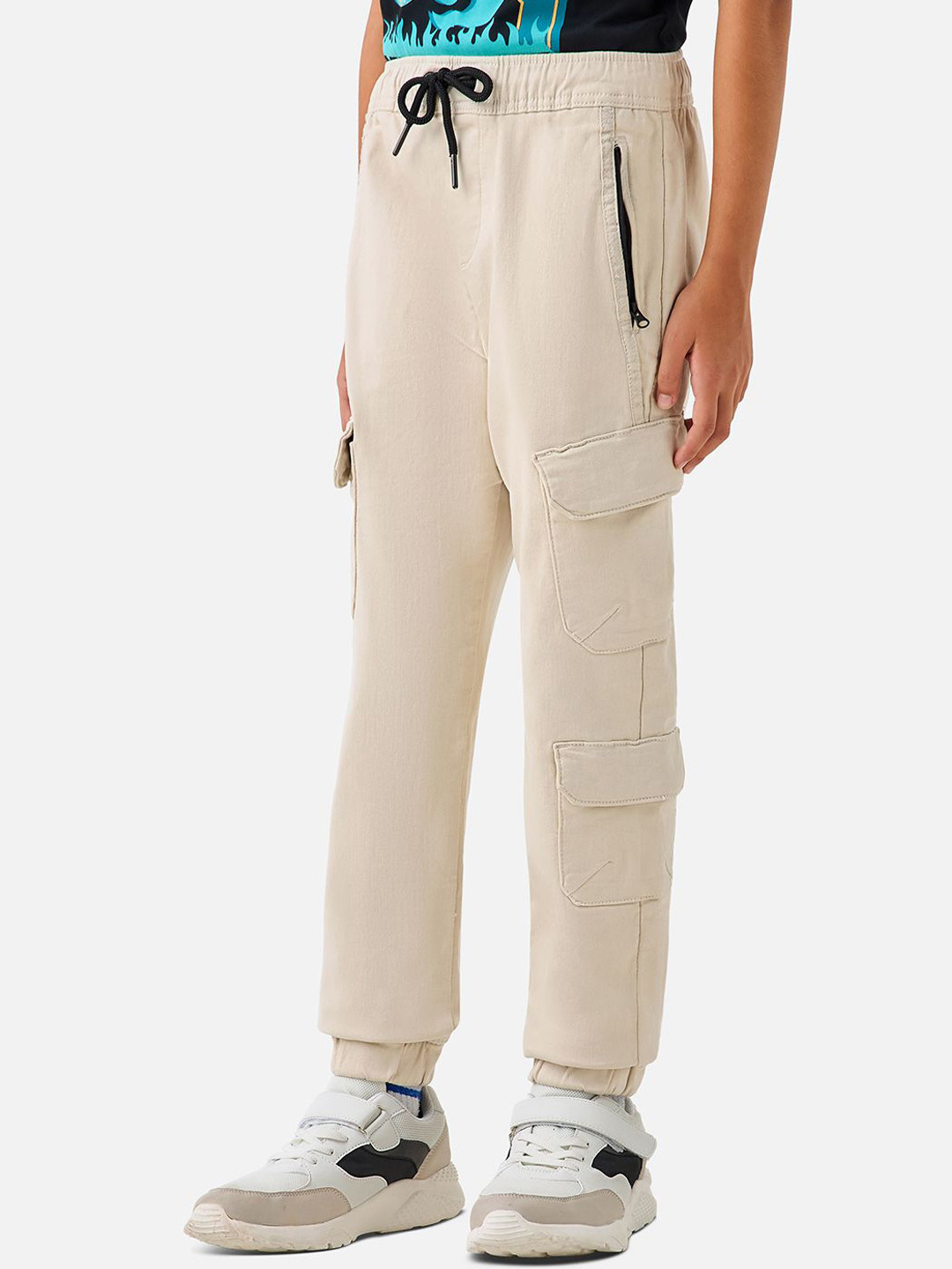 Juniors by Babyshop Boy Cotton Mid-Rise Joggers