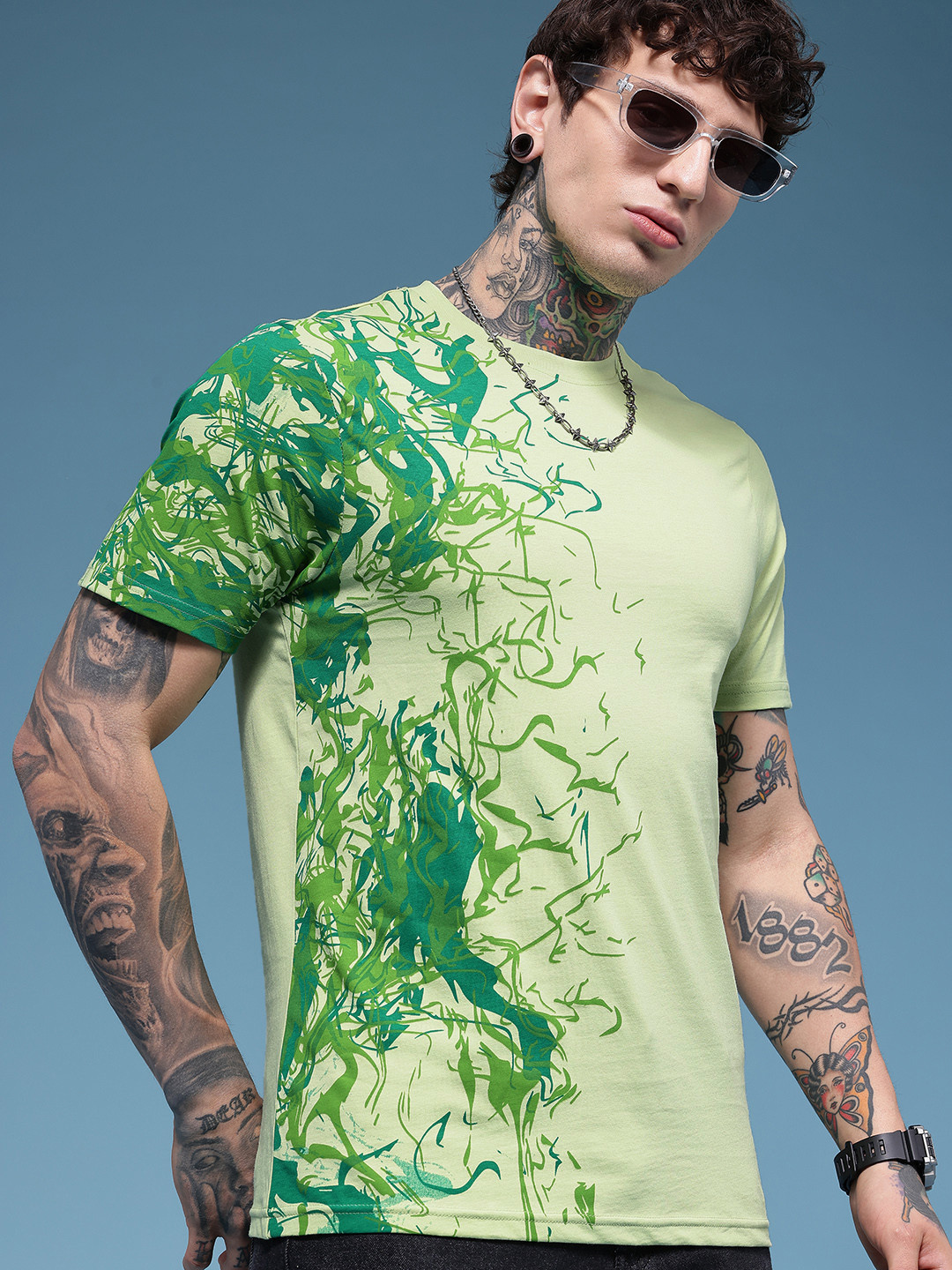HERE&NOW Printed Pure Cotton T-shirt