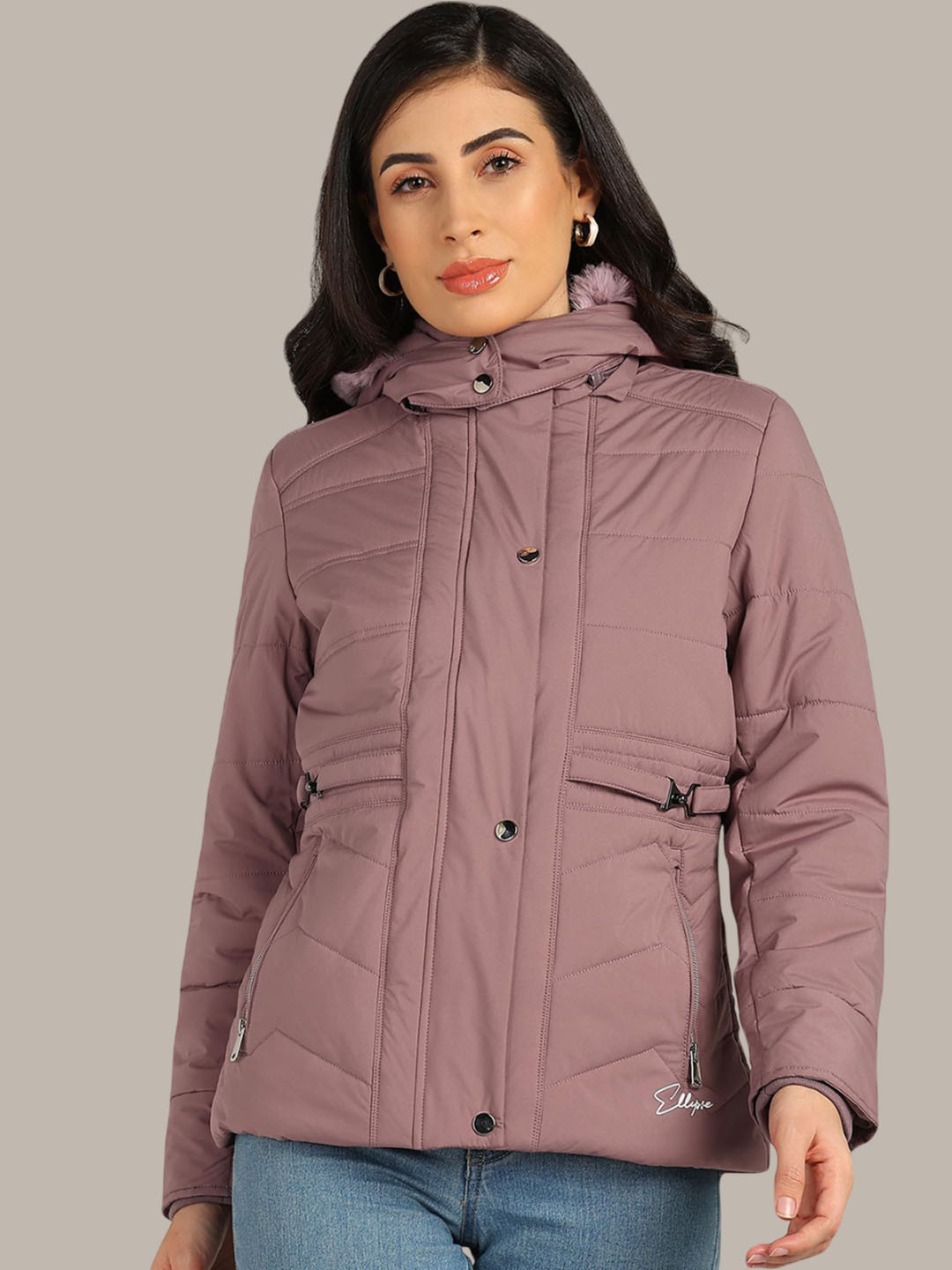 ELLIPSE Women Lightweight Hip Length Hooded Padded Jacket