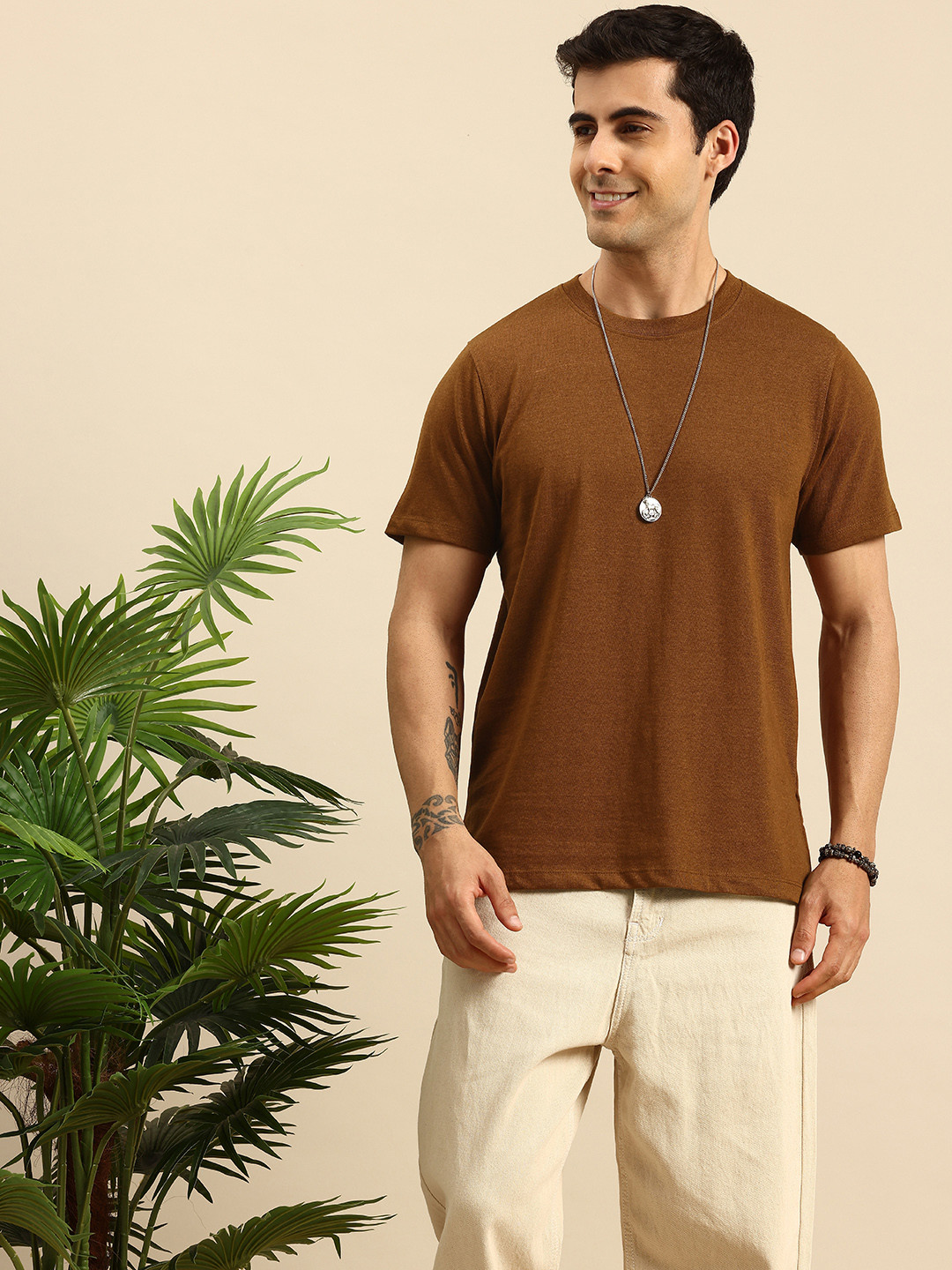 Mast & Harbour Regular Knitted T-shirt