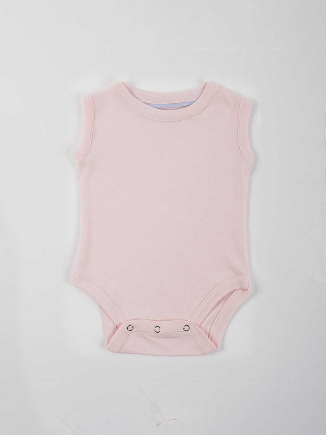 EARTHY TWEENS Kids Round Neck Sleeveless Cotton Bodysuit