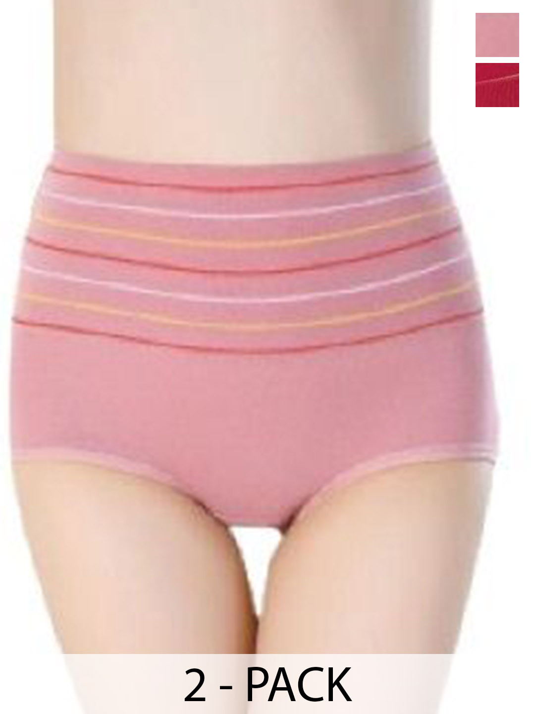 SHREE GANESH FASHION Pack Of 2 High Rise Hipster Briefs - 2076 LP M 002 M