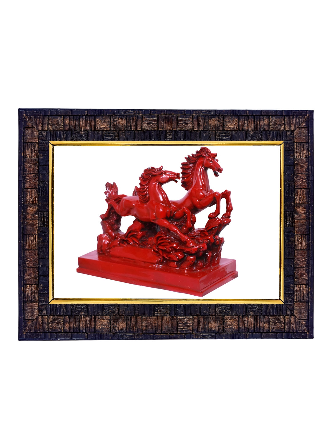 Hawai Feng Shui Vastu Remedies Wood Wall Rectangle Photographs Wall Art - 6 x 8 In