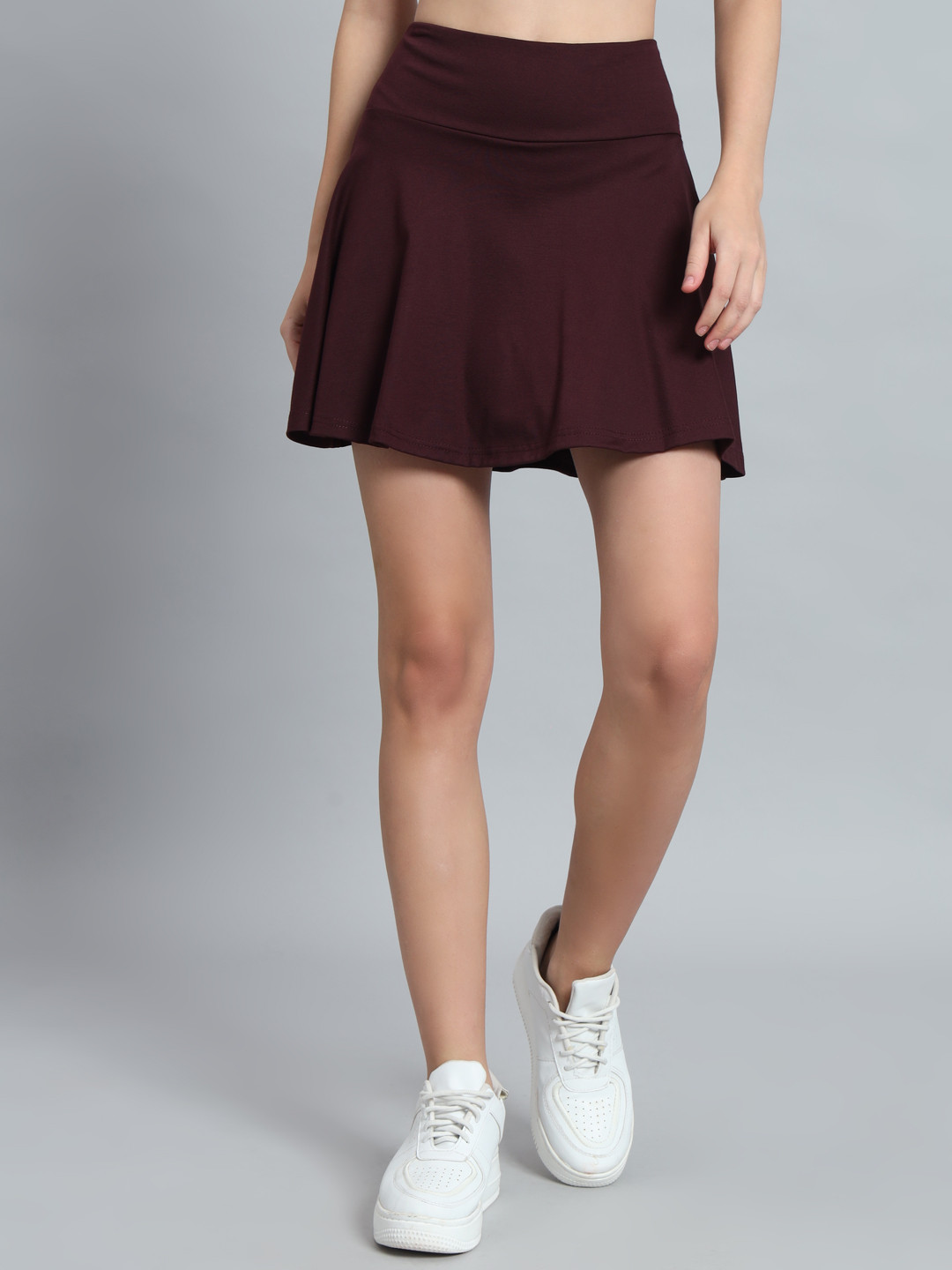 ND & R Women Mini Flare Skirt with Inner Short