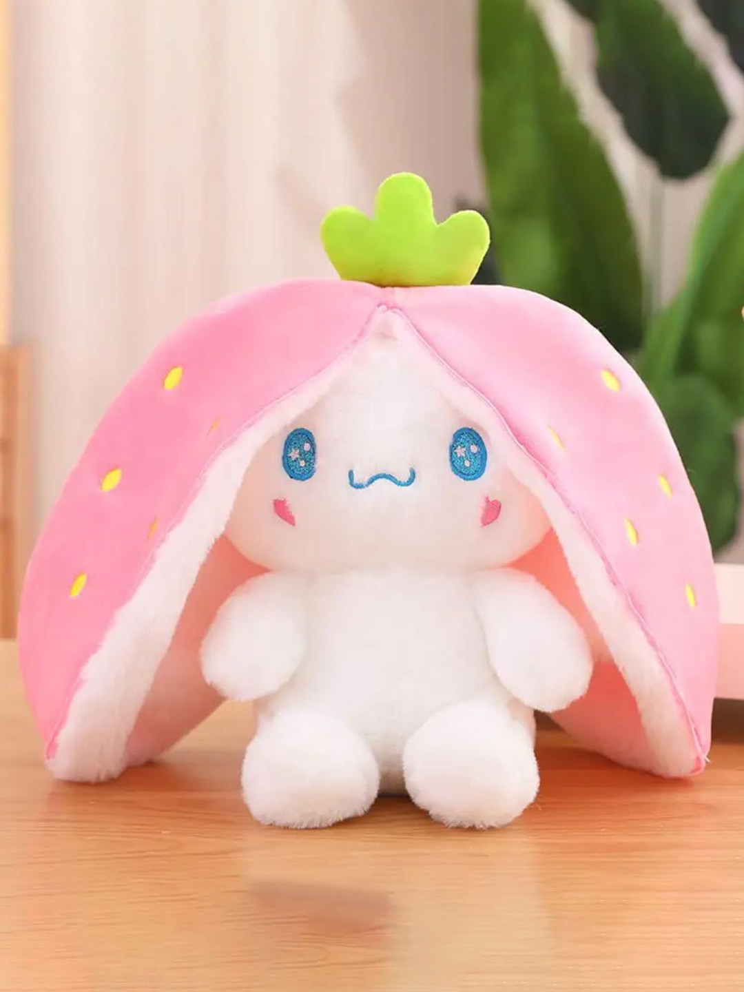 BESTIES Microfibre Filled Non-Allergic Dog In Strawberry Soft Toy