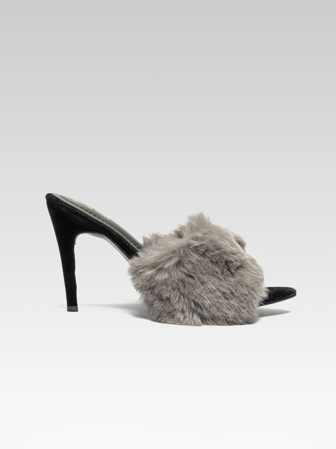 ZORI WORLD Party Stiletto Pumps with Fur Detail