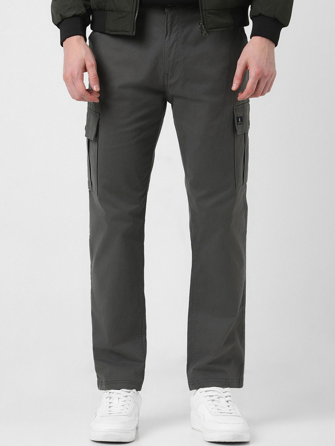 Peter England Casuals Men Mid-Rise Cargos Trousers