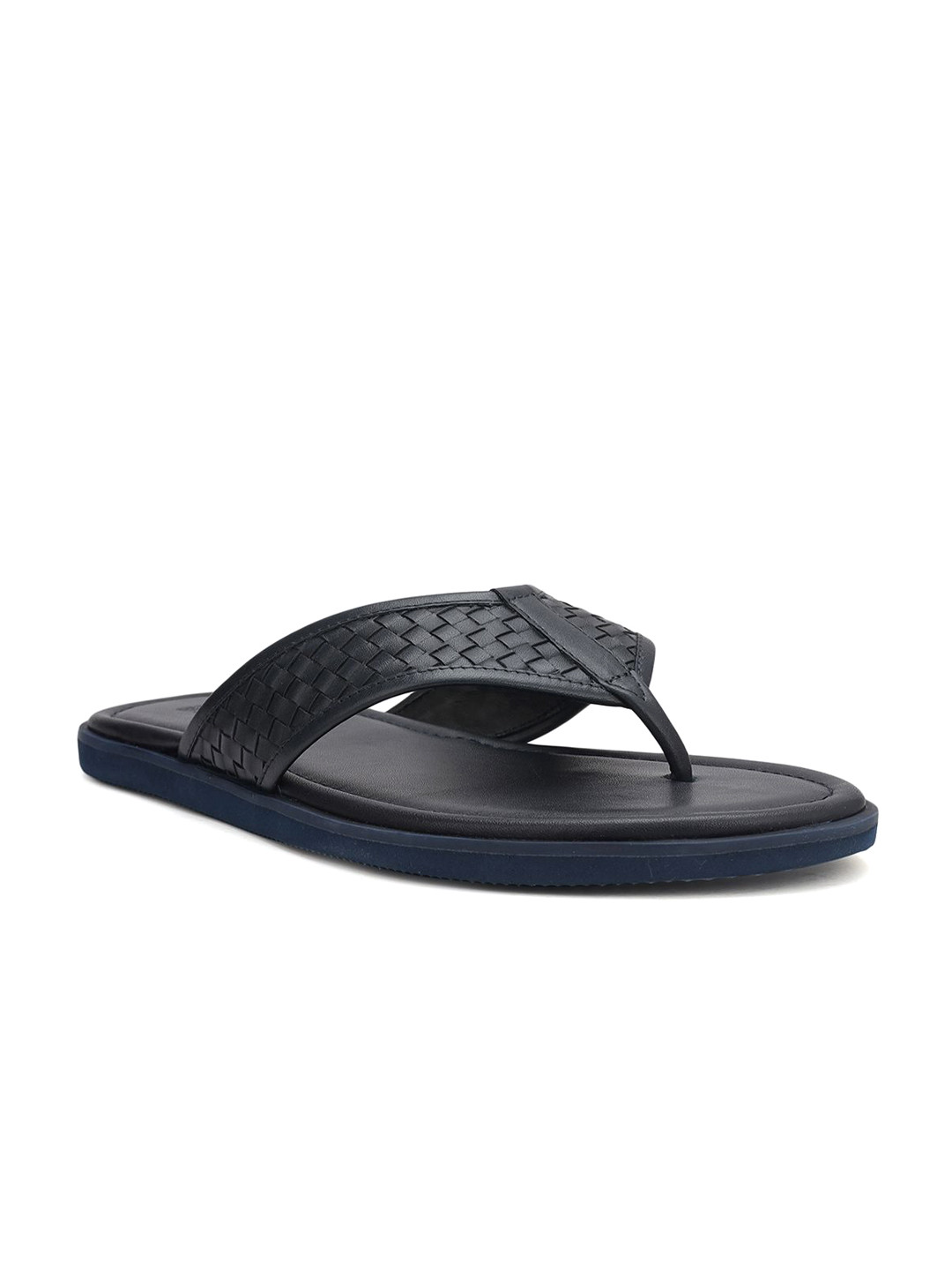 ROSSO BRUNELLO Men Printed Open Toe Flats with Laser Cuts