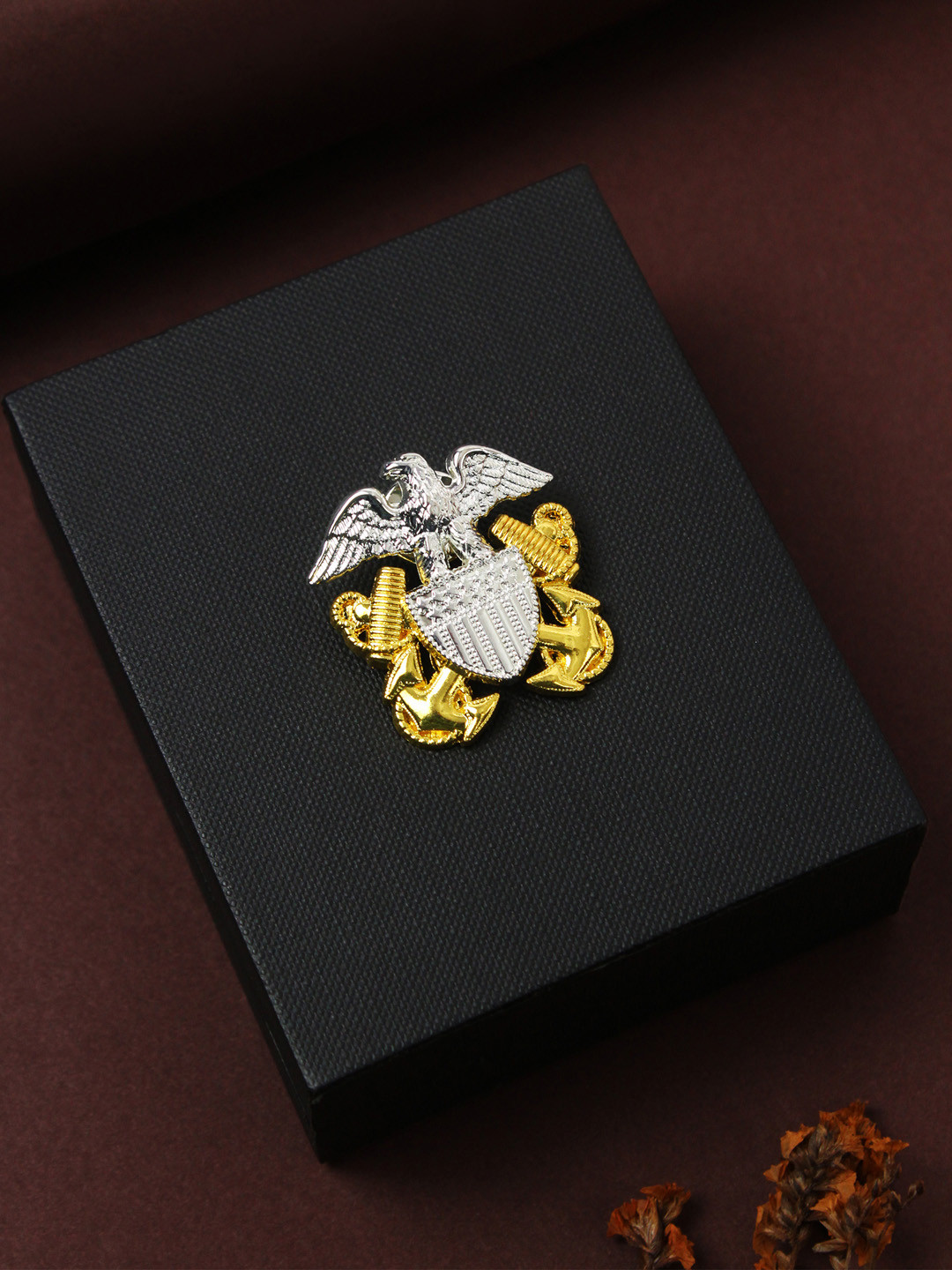House of Pataudi Men Eagle's Embrace Brooch