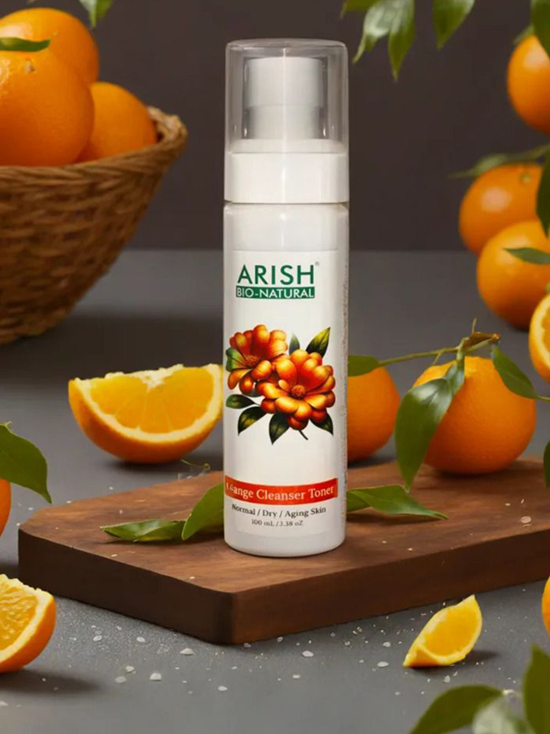 ARISH BIO-NATURAL Orange Cleanser Toner For Skin Glow - 100 ml