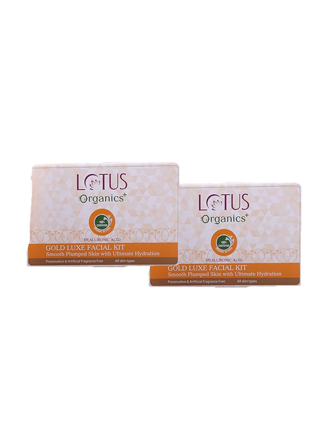 Lotus Organics+ Set Of 2 Gold Luxe Facial Kit With Hydration - 54 g Each