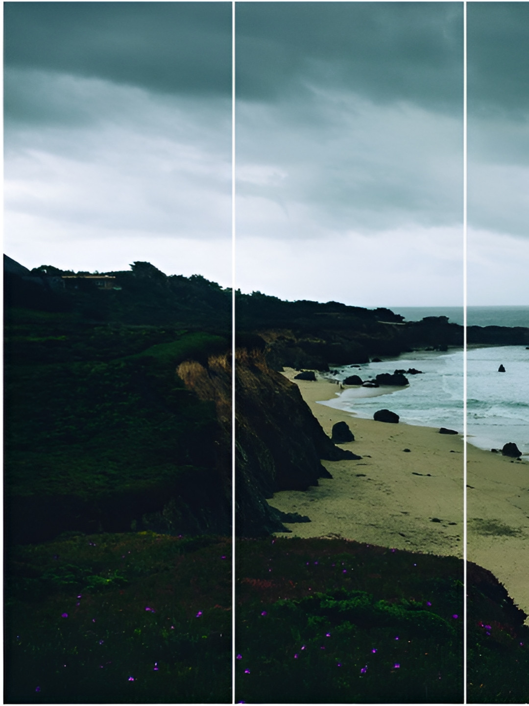 Inephos Blue Grey And Black 1 Piece Other Wall Art