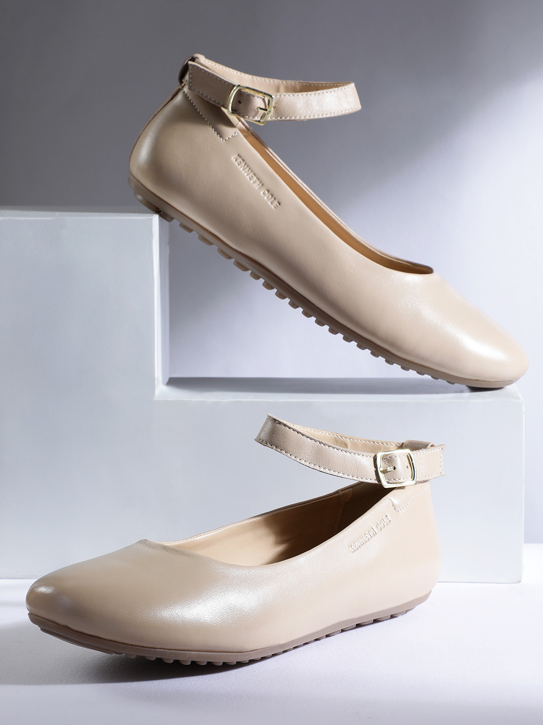 Kenneth Cole Women Round Toe Leather Mary Janes